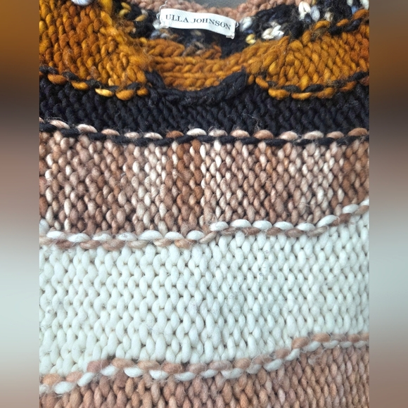 Ulla Johnson Merino Wool Puff Sleeve Sweater - Picture 6 of 9